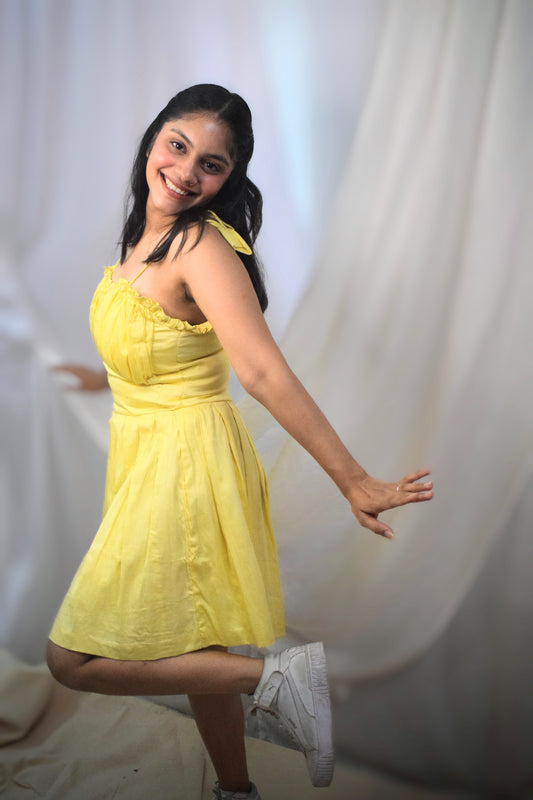 YELLOW MUSE DRESS
