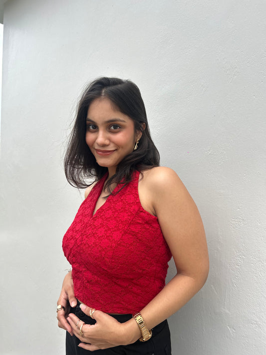 GURLBERRY HALTER NECK TOP