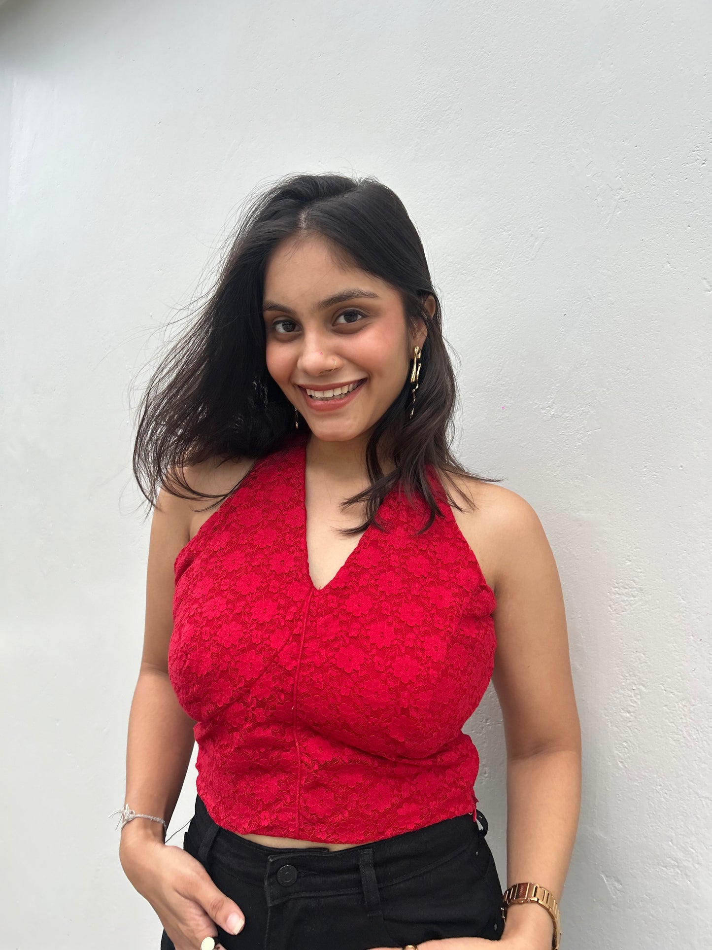 GURLBERRY HALTER NECK TOP